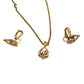 Nina Ricci Necklace nad Earrings Set NR Rhinestone - Nina Ricci - Jewelry Set - A+ Stuff