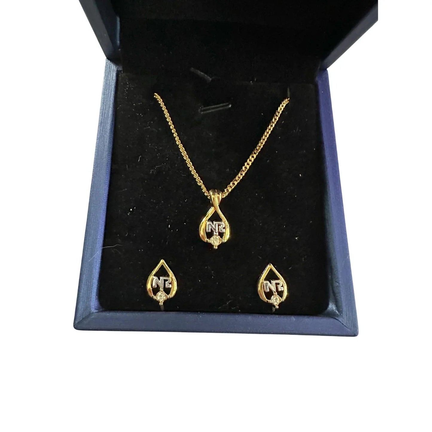 Nina Ricci Necklace nad Earrings Set NR Rhinestone - Nina Ricci - Jewelry Set - A+ Stuff