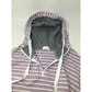 Ninexis Womens Purple and White Striped Hoodie Size 2X - NINEXIS - Shirts & Tops - A+ Stuff