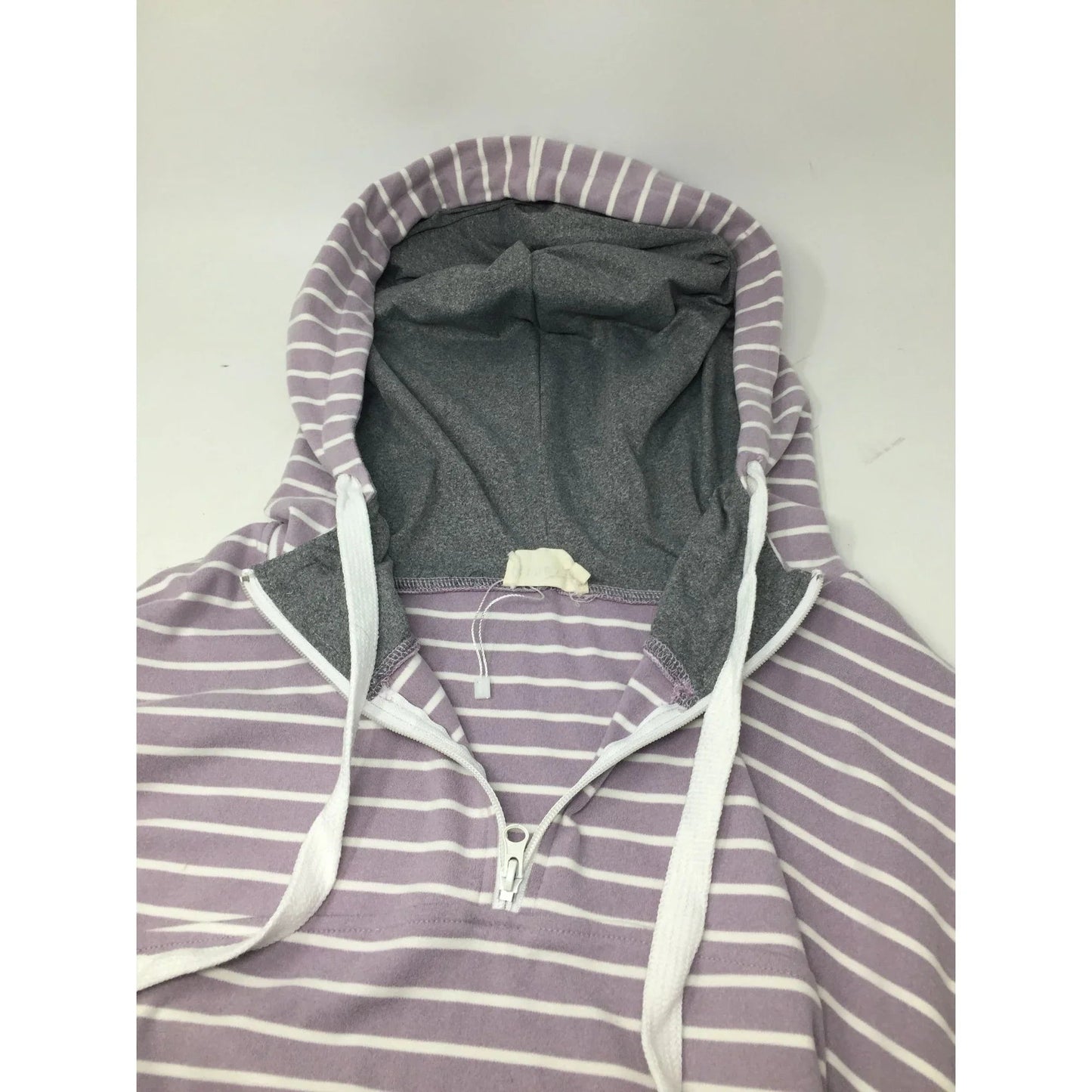 Ninexis Womens Purple and White Striped Hoodie Size 2X - NINEXIS - Shirts & Tops - A+ Stuff