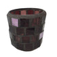 Mosaic Glass Tealight Candle Holder - 3 Inches tall