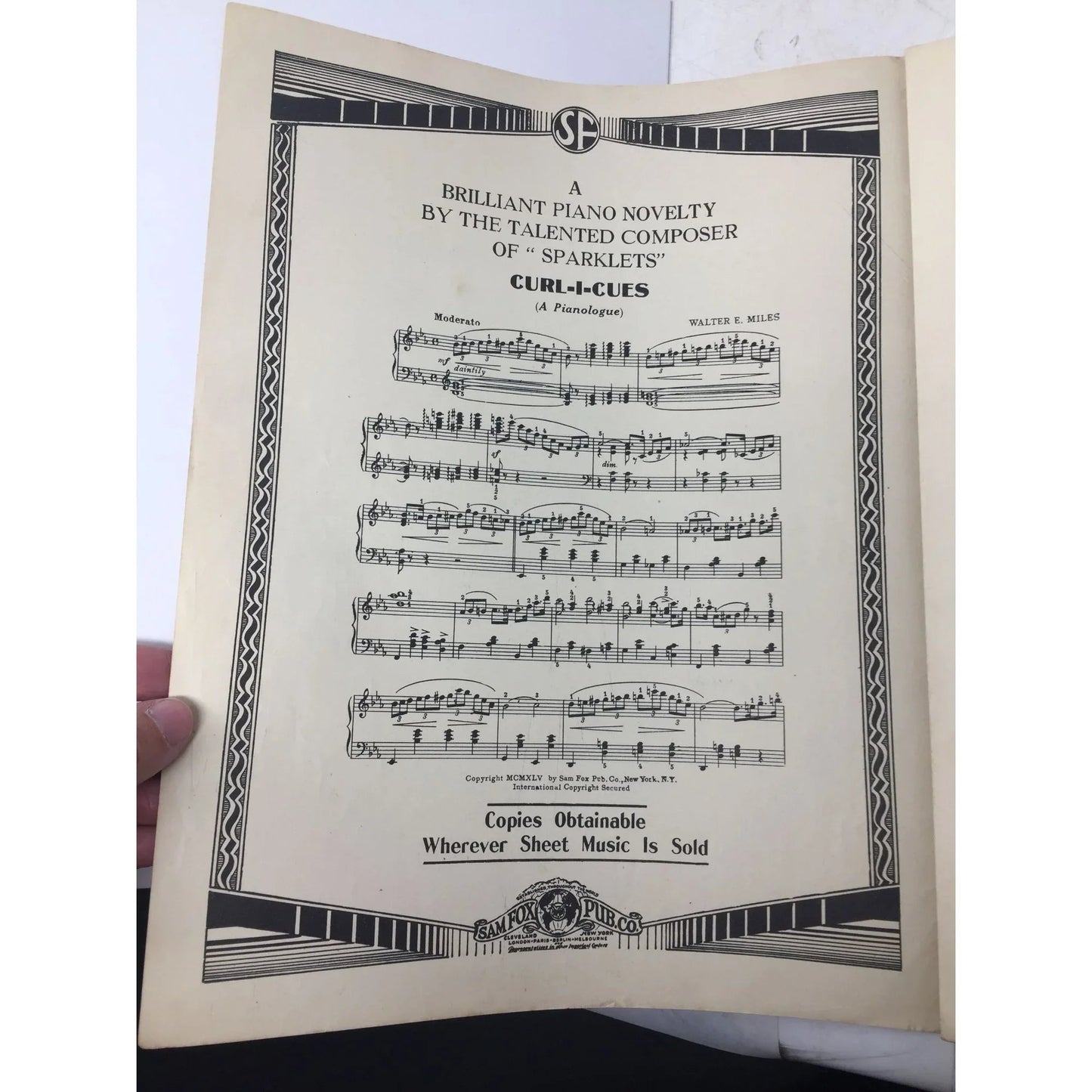 Nola A Silhouette for the Piano by Felix Arndt - A+ Stuff - SHEET MUSIC - A+ Stuff