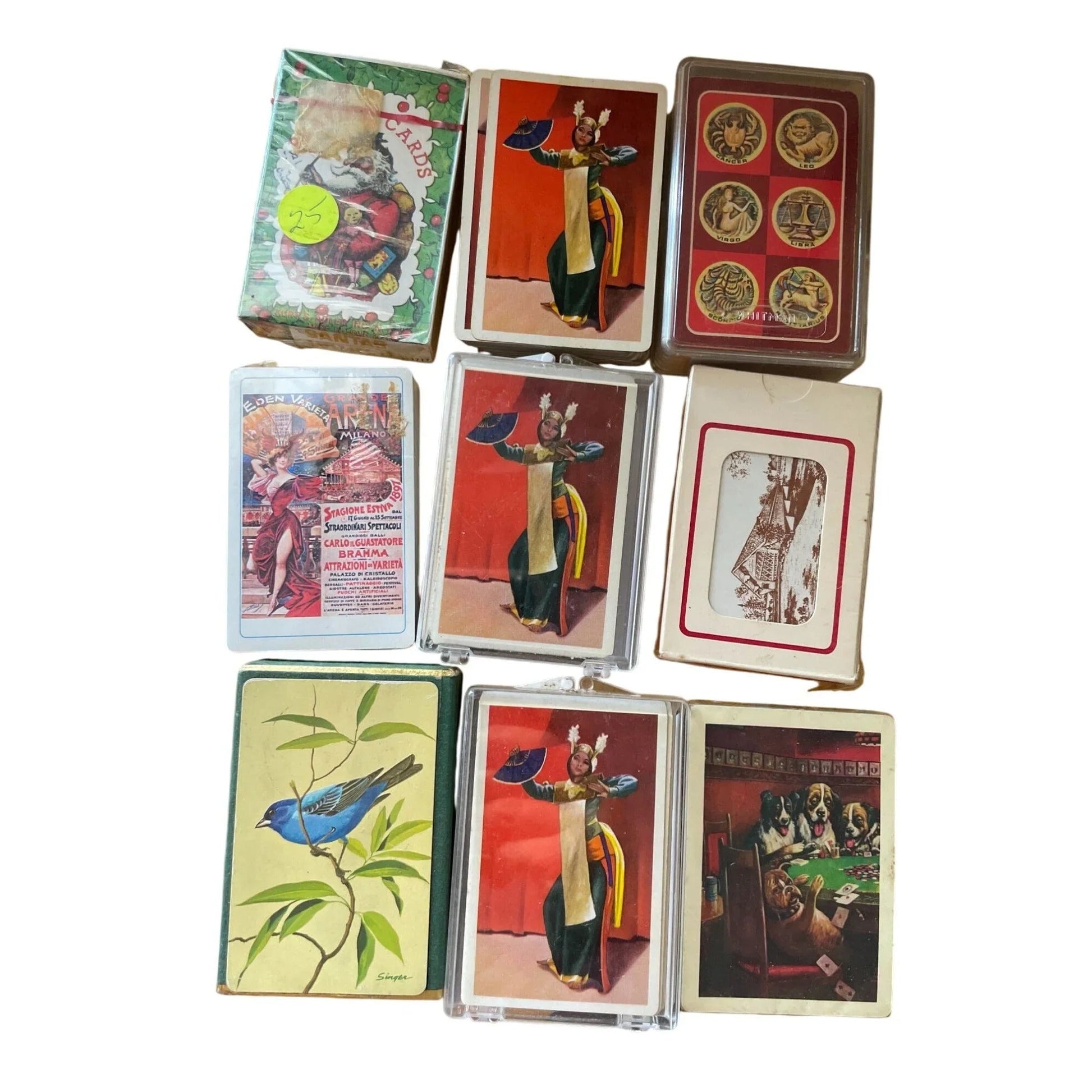 Novelty Vintage Collectible Playing Cards - 9 Decks total - A+ Stuff - Card Games - A+ Stuff