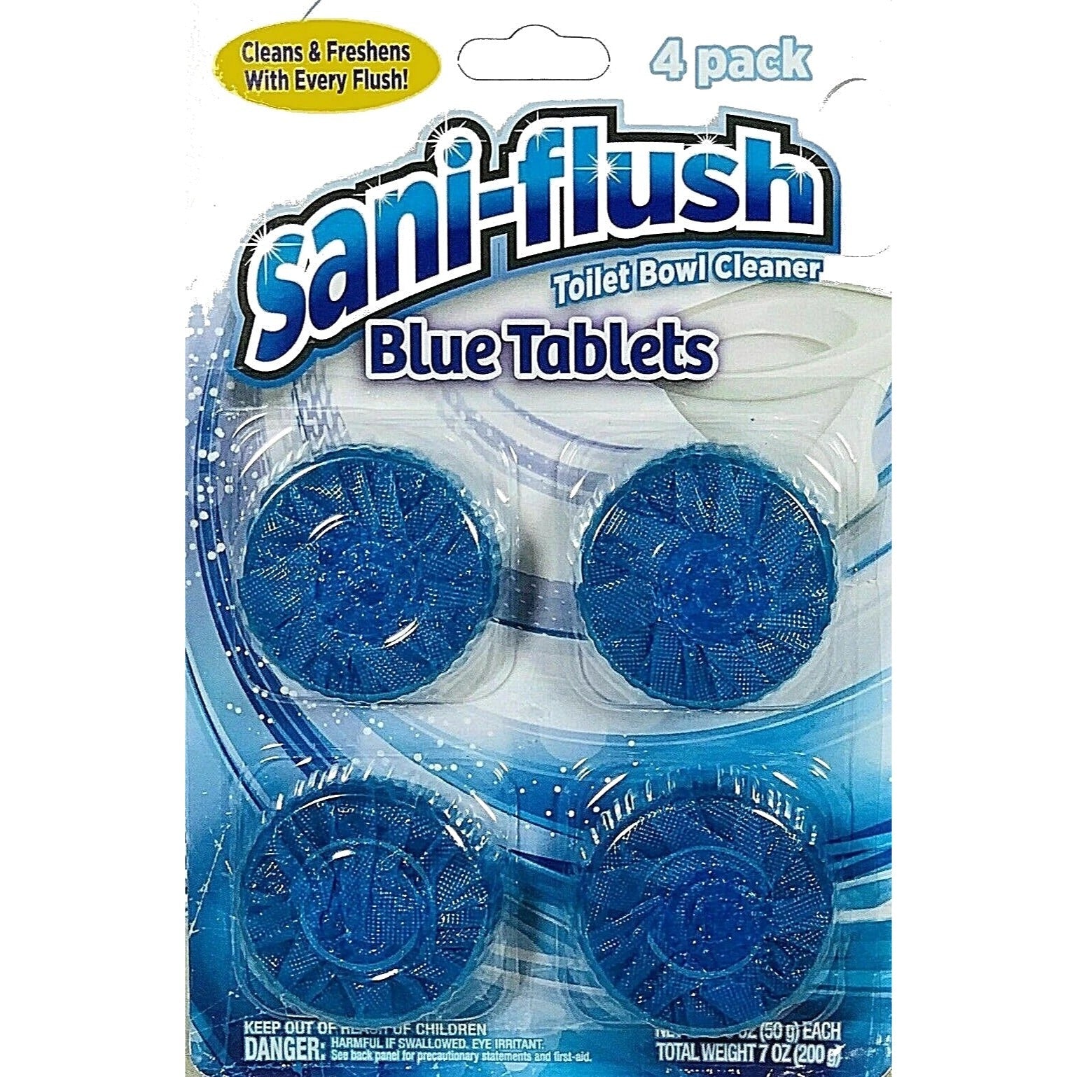 Sani Flush Toilet Bowl Cleaner Tank Drop in Round Tablets - 4 Pack NIP Sani-Flush  A+ Stuff Bathroom Cleaners