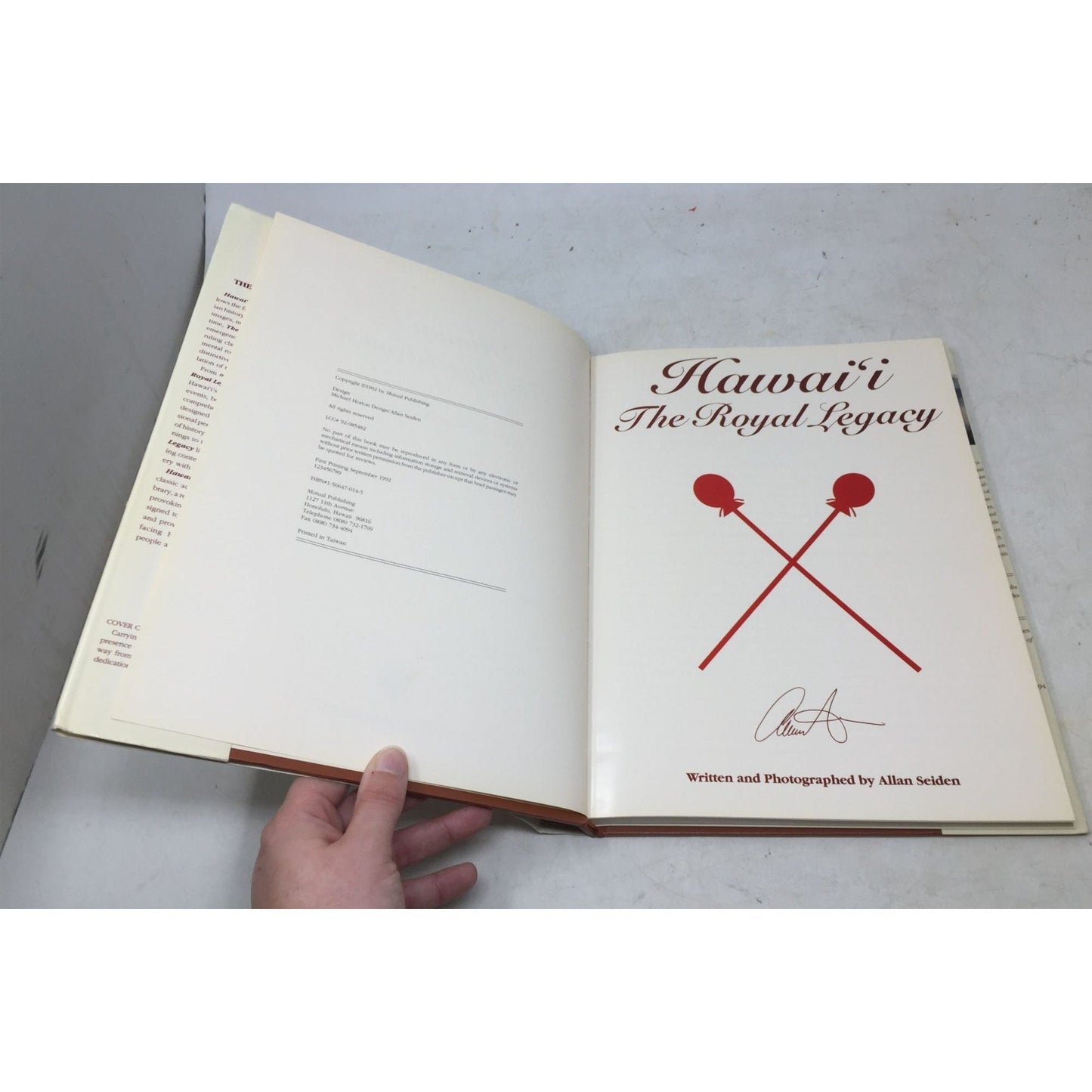 hardcover book titled Hawai'i: The Royal Legacy A+ Stuff  A+ Stuff Books