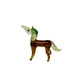 Hand Blown Glass Vintage Horse Figurine