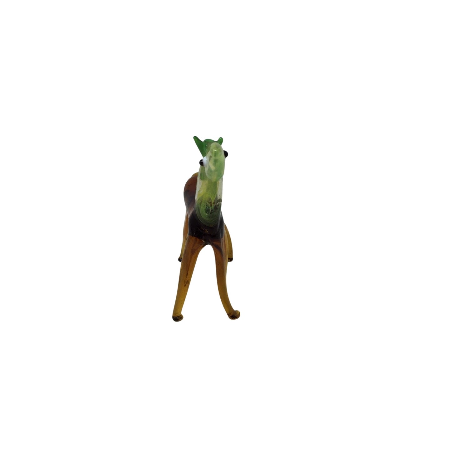 Hand Blown Glass Vintage Horse Figurine