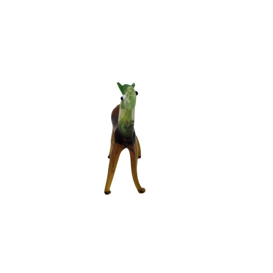 Hand Blown Glass Vintage Horse Figurine