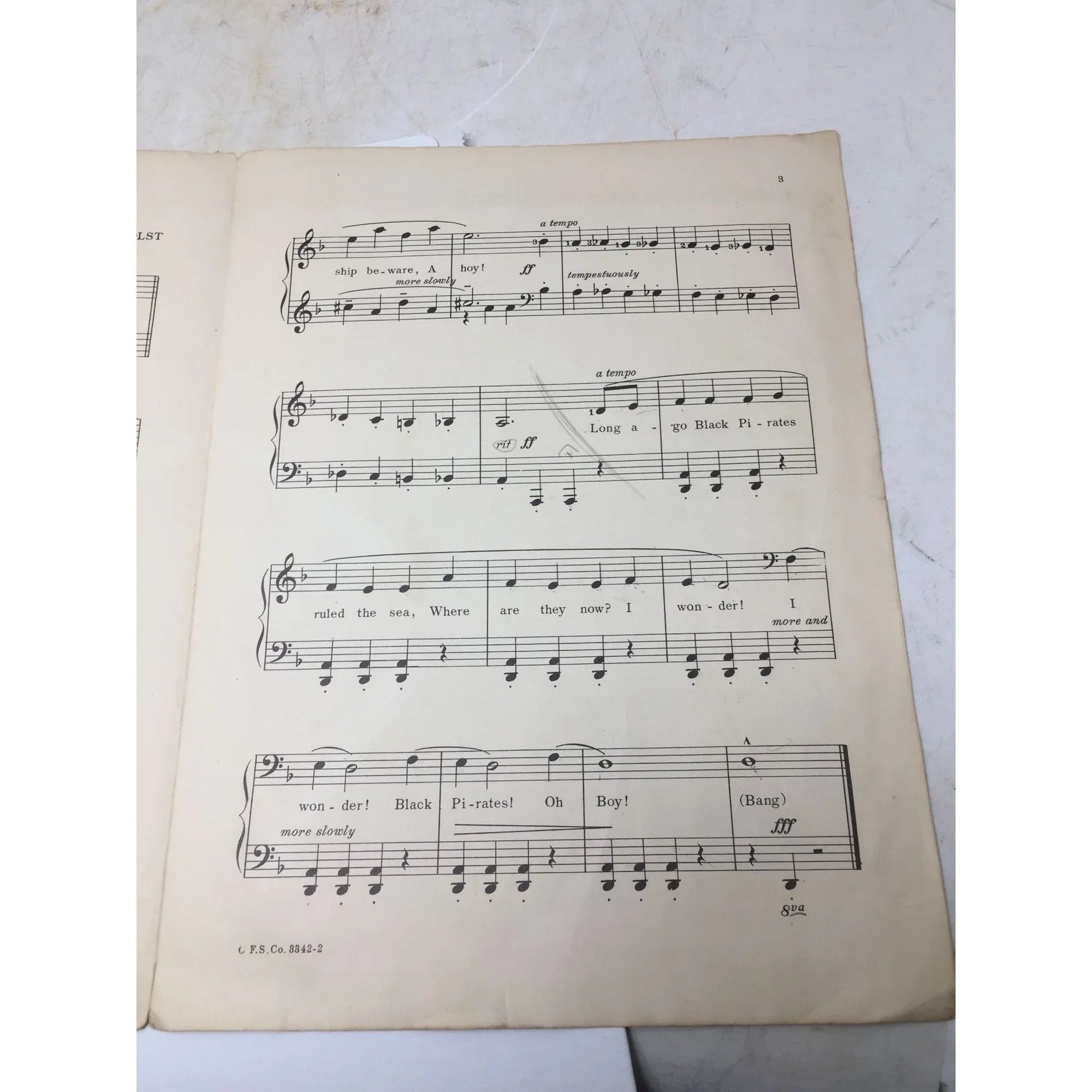 ''Odd Sailors'' by Marie Seuel Holst Vintage Sheet Music Book - A+ Stuff - SHEET MUSIC - A+ Stuff