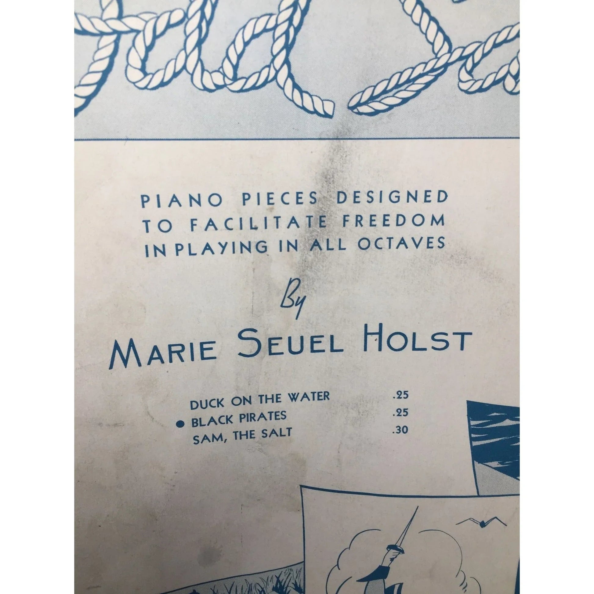 ''Odd Sailors'' by Marie Seuel Holst Vintage Sheet Music Book - A+ Stuff - SHEET MUSIC - A+ Stuff