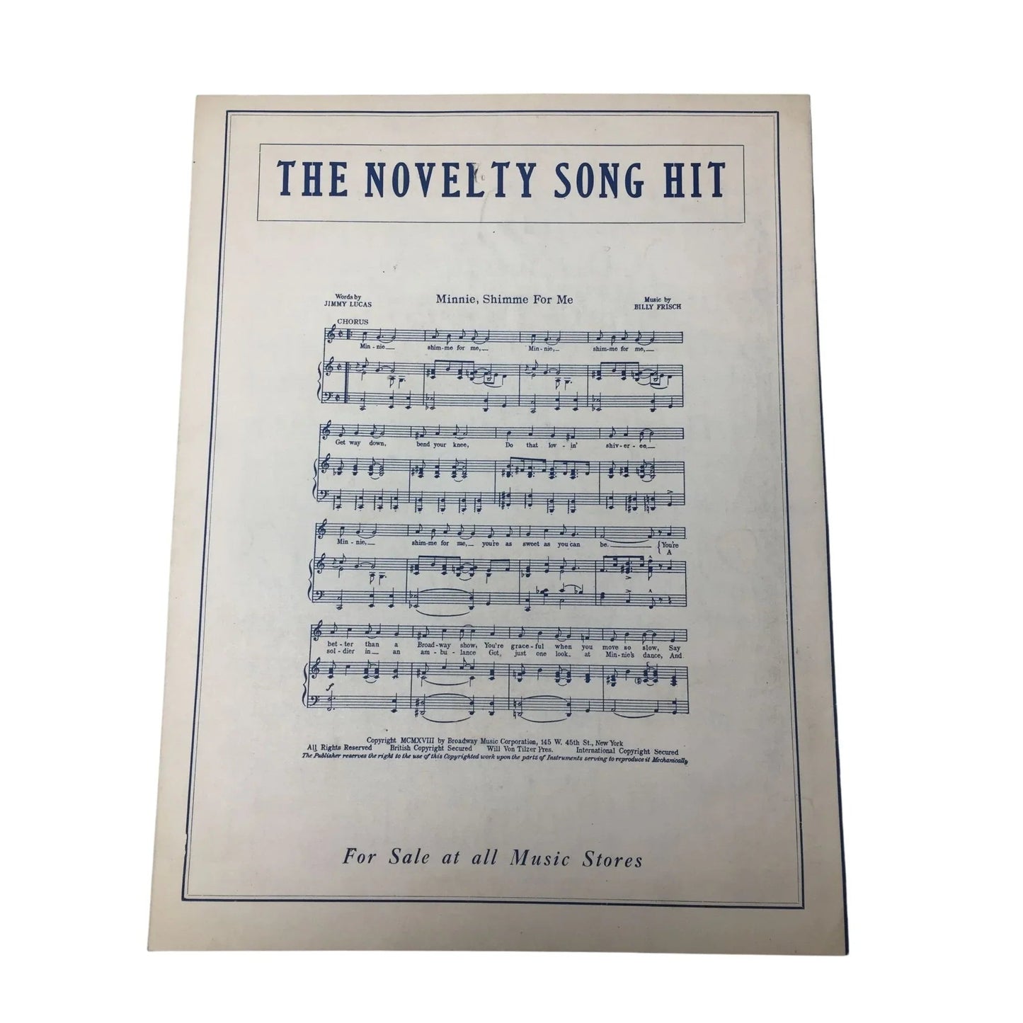 ''OH FRENCHY'' Sheet music - Words by Sam Ehrlich & Music by Con Conrad - A+ Stuff - sheet music - A+ Stuff
