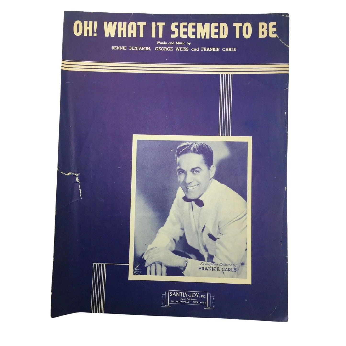 ''Oh! What it seemed to be'' by Bennie Benjamin, George Weiss, Frankie Carle - A+ Stuff - SHEET MUSIC - A+ Stuff