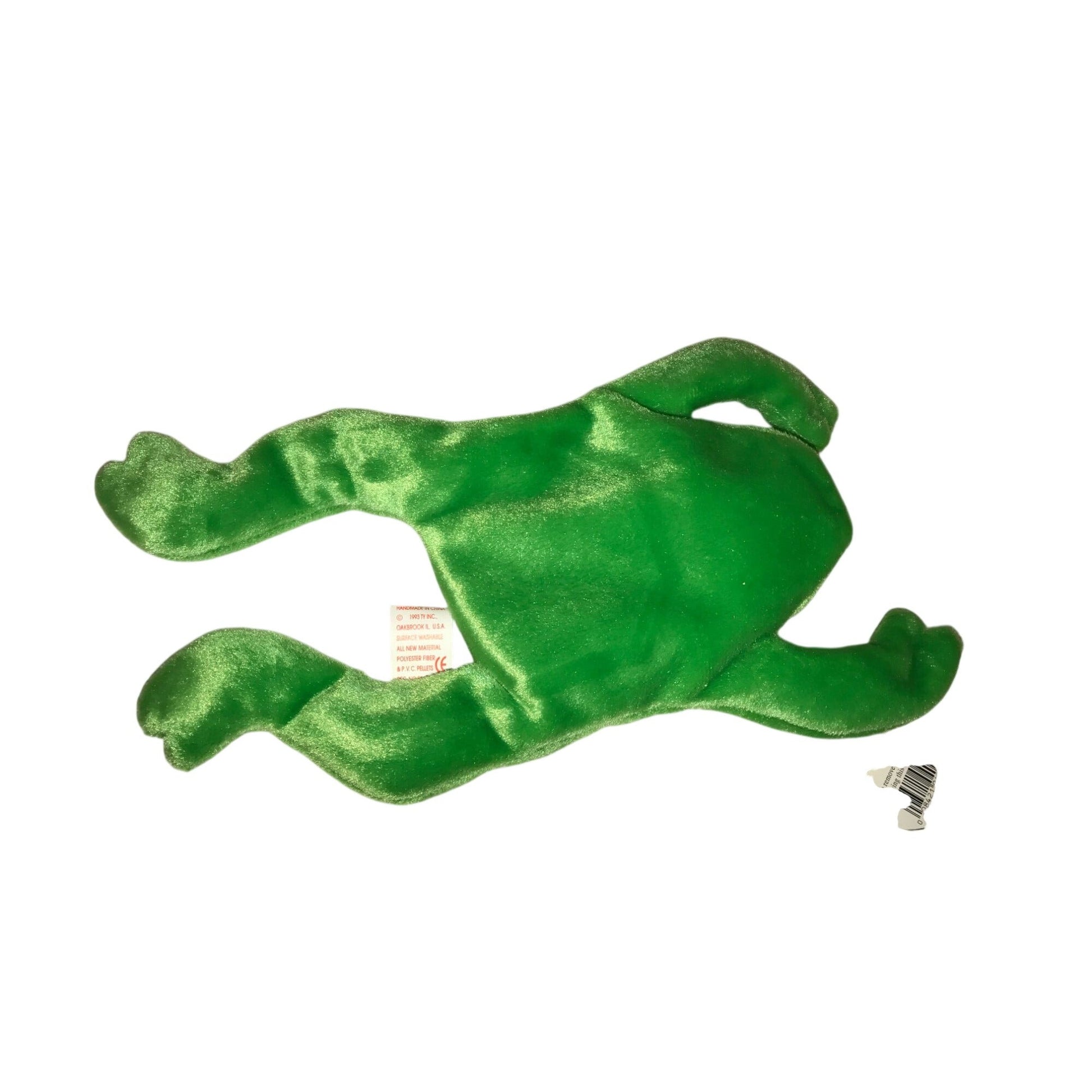 1993 Legs the Frog Beanie Baby TY Beanie Baby  A+ Stuff Plush Toys / Stuffed Animals