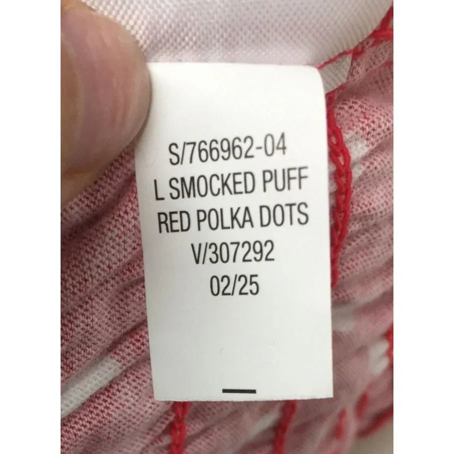 Old Navy Girl's Smocked Polka Dotted Shirt with Puff Sleeve Size XL (14 - 16) - Old Navy - Shirts & Tops - A+ Stuff