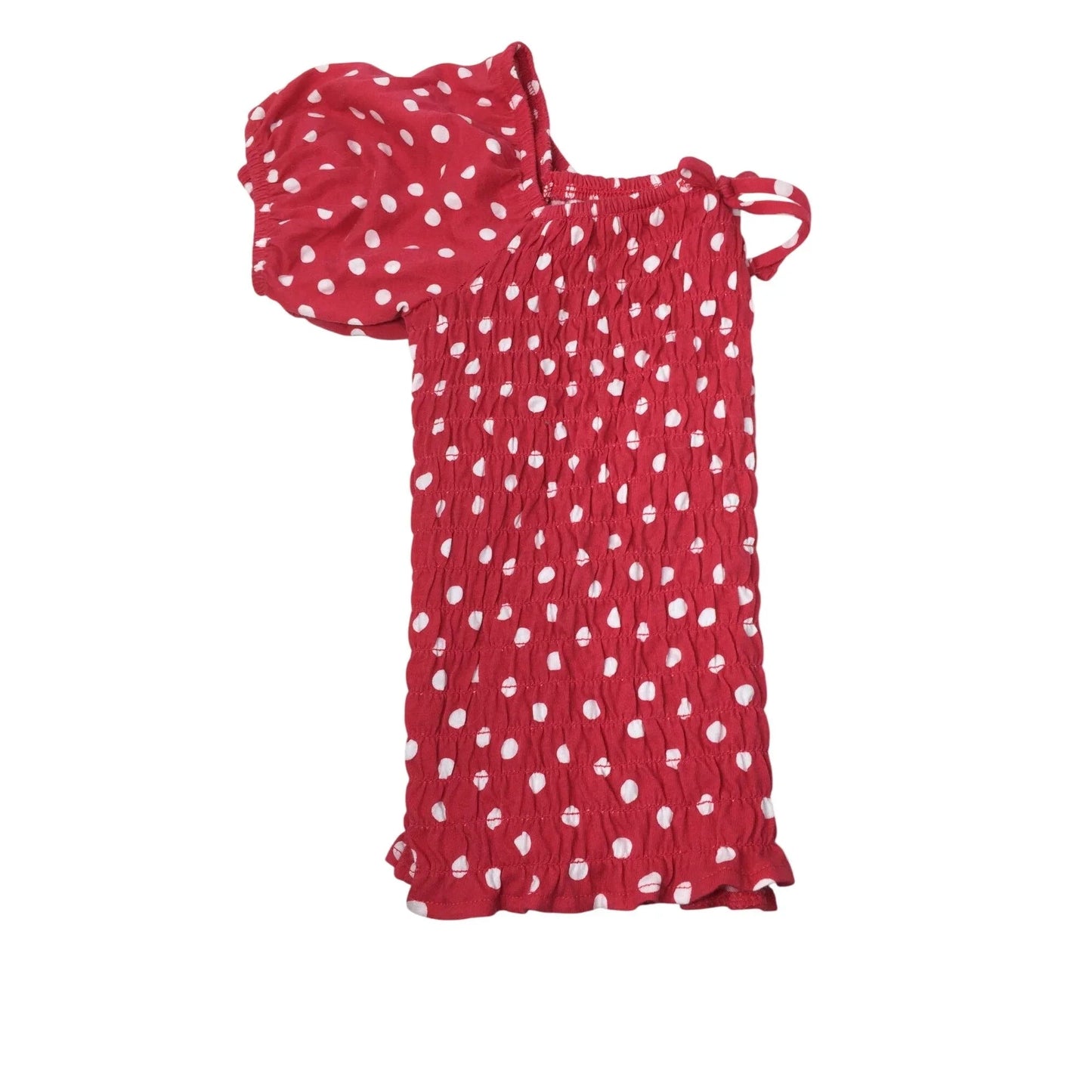 Old Navy Girl's Smocked Polka Dotted Shirt with Puff Sleeve Size XL (14 - 16) - Old Navy - Shirts & Tops - A+ Stuff