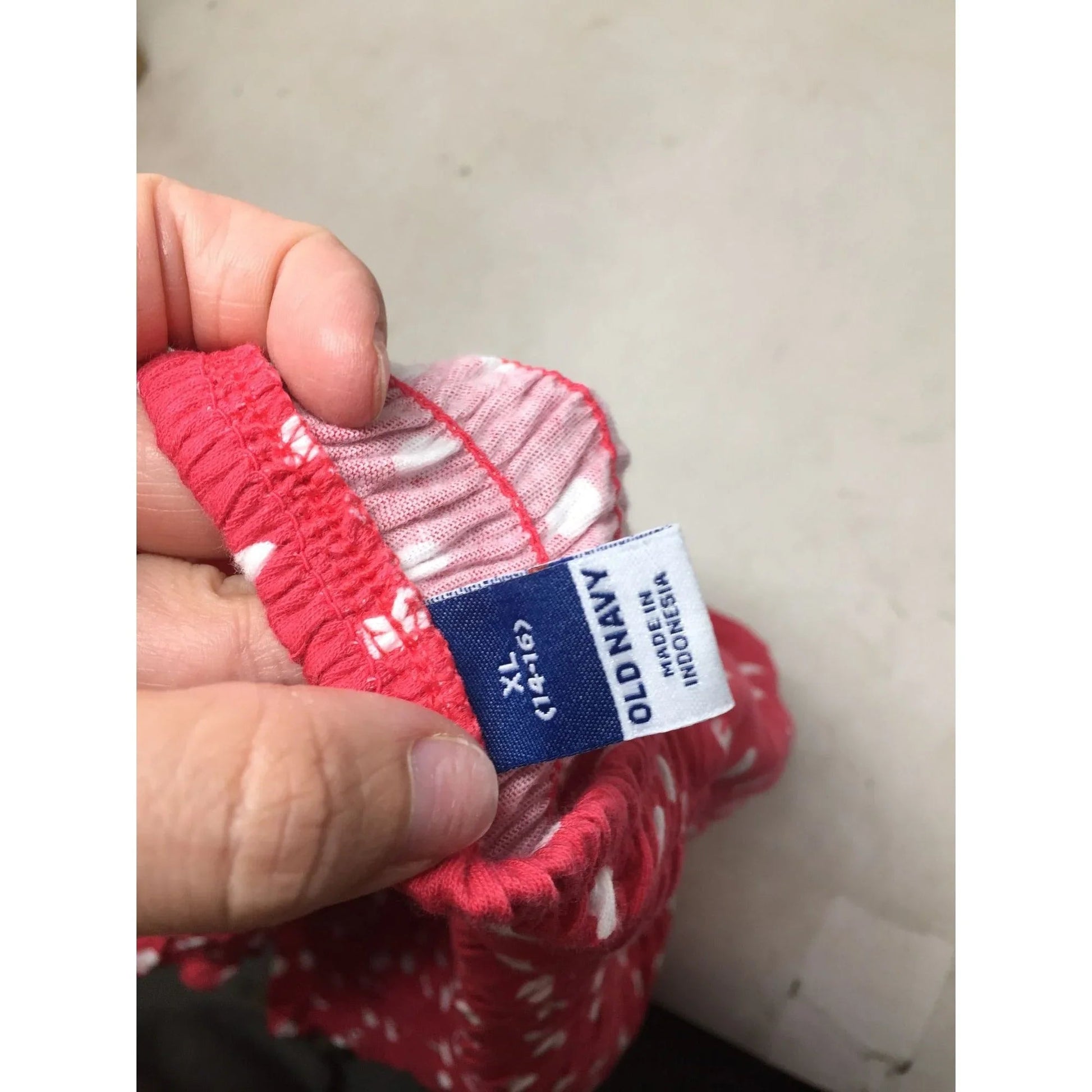 Old Navy Girl's Smocked Polka Dotted Shirt with Puff Sleeve Size XL (14 - 16) - Old Navy - Shirts & Tops - A+ Stuff