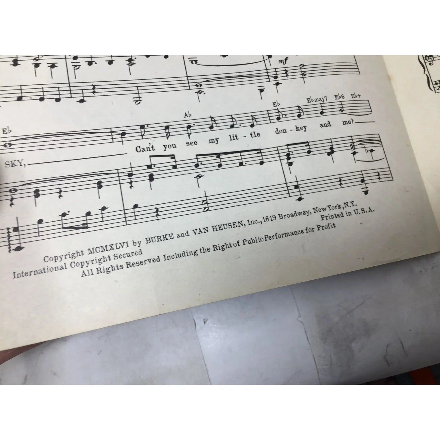 OLE BUTTERMILK SKY Vintage Sheet Music - A+ Stuff - sheet music - A+ Stuff