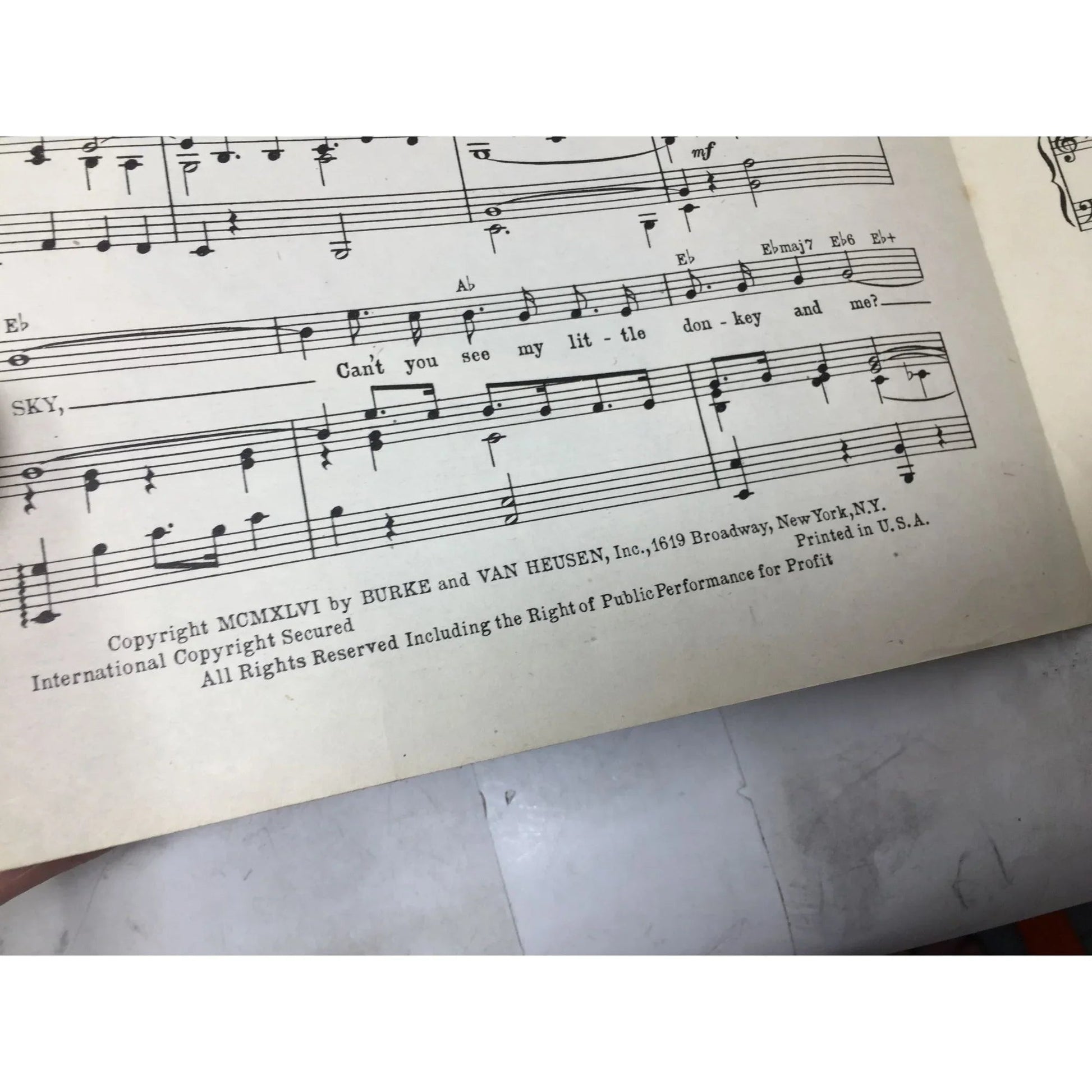 OLE BUTTERMILK SKY Vintage Sheet Music - A+ Stuff - sheet music - A+ Stuff