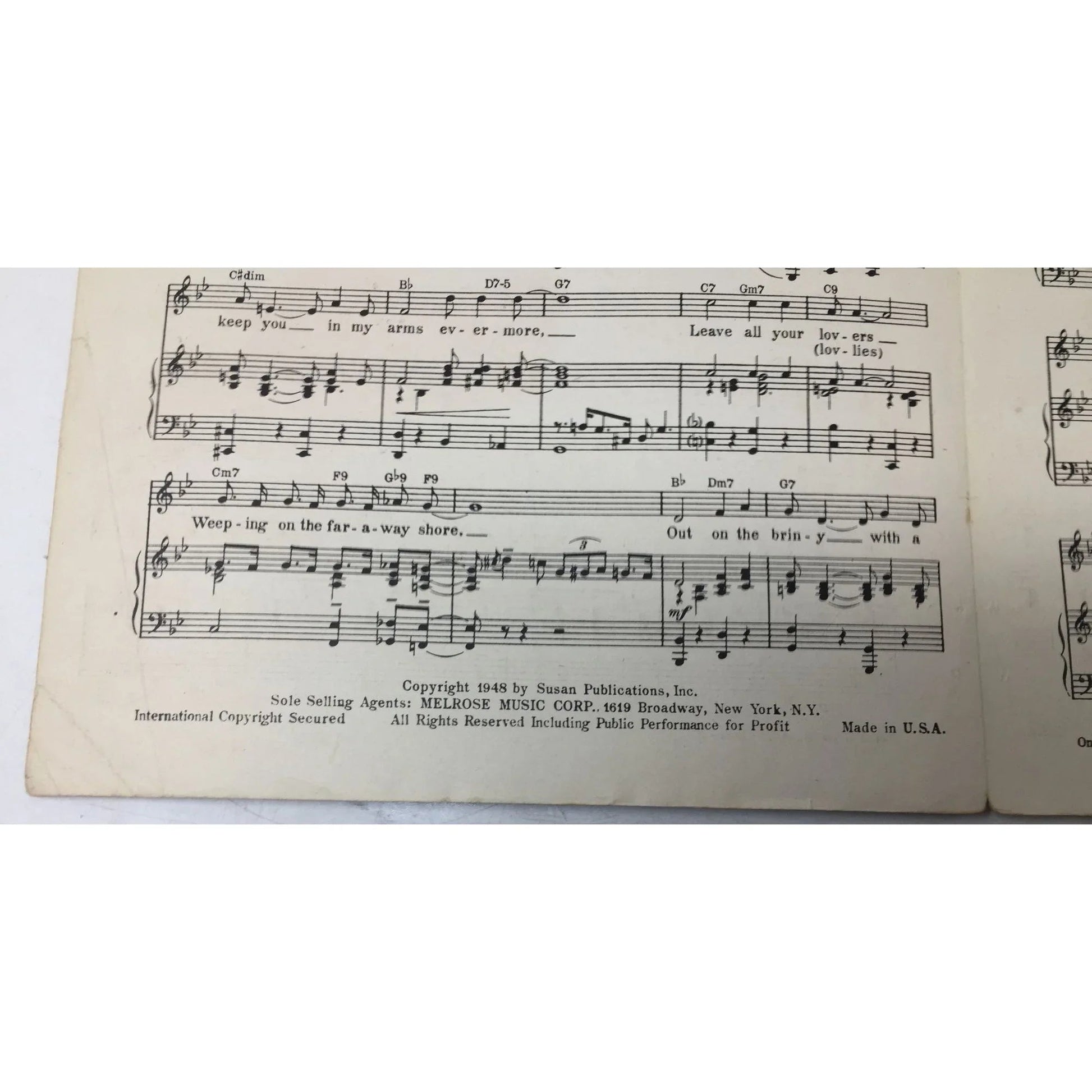 ''On a Slow Boat to China'' by Frank Loesser Vintage sheet music - A+ Stuff - sheet music - A+ Stuff