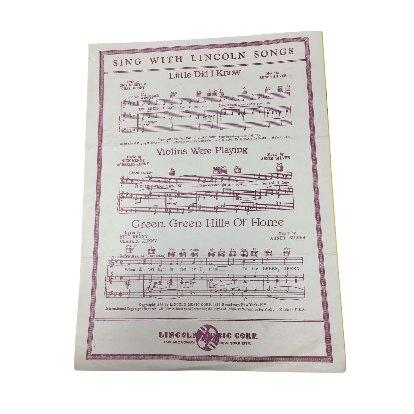 ON THE OTHER SIDE OF THE RAINBOW (on happy go lucky hill) - A+ Stuff - SHEET MUSIC - A+ Stuff
