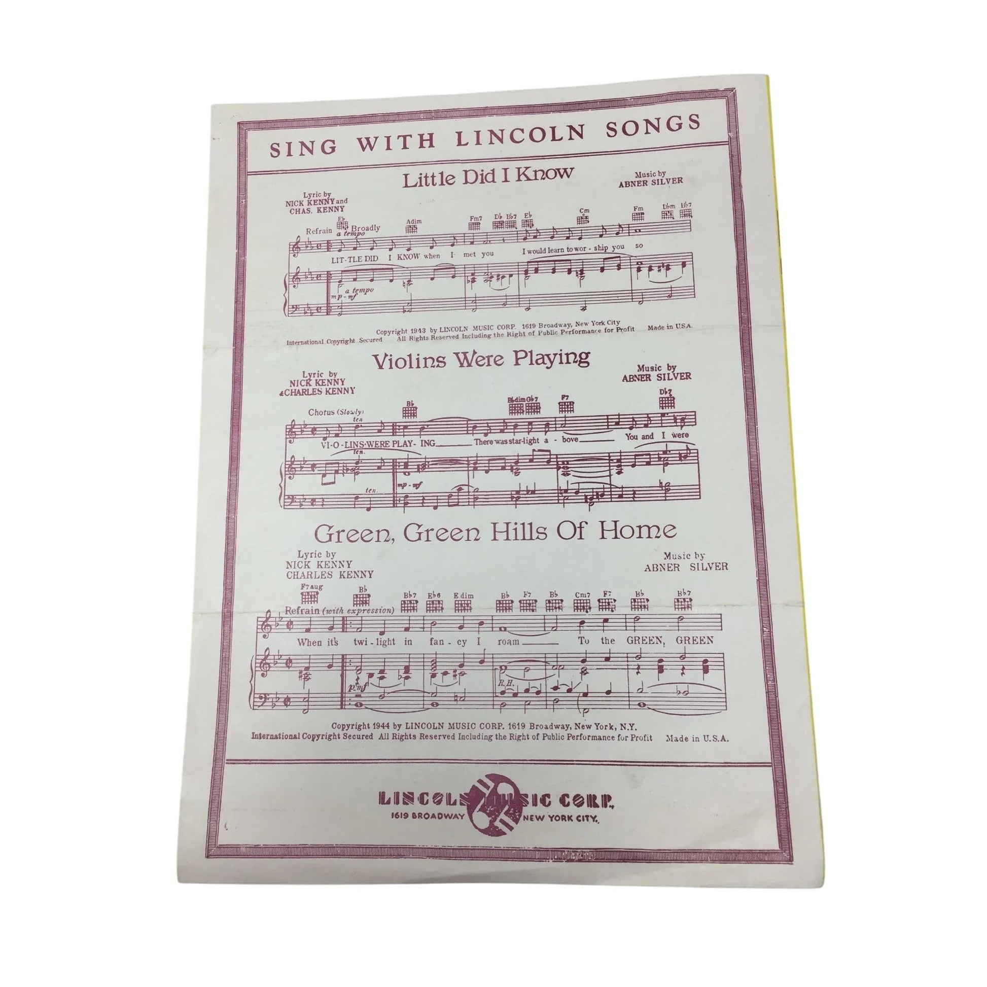 ON THE OTHER SIDE OF THE RAINBOW (on happy go lucky hill) - A+ Stuff - SHEET MUSIC - A+ Stuff