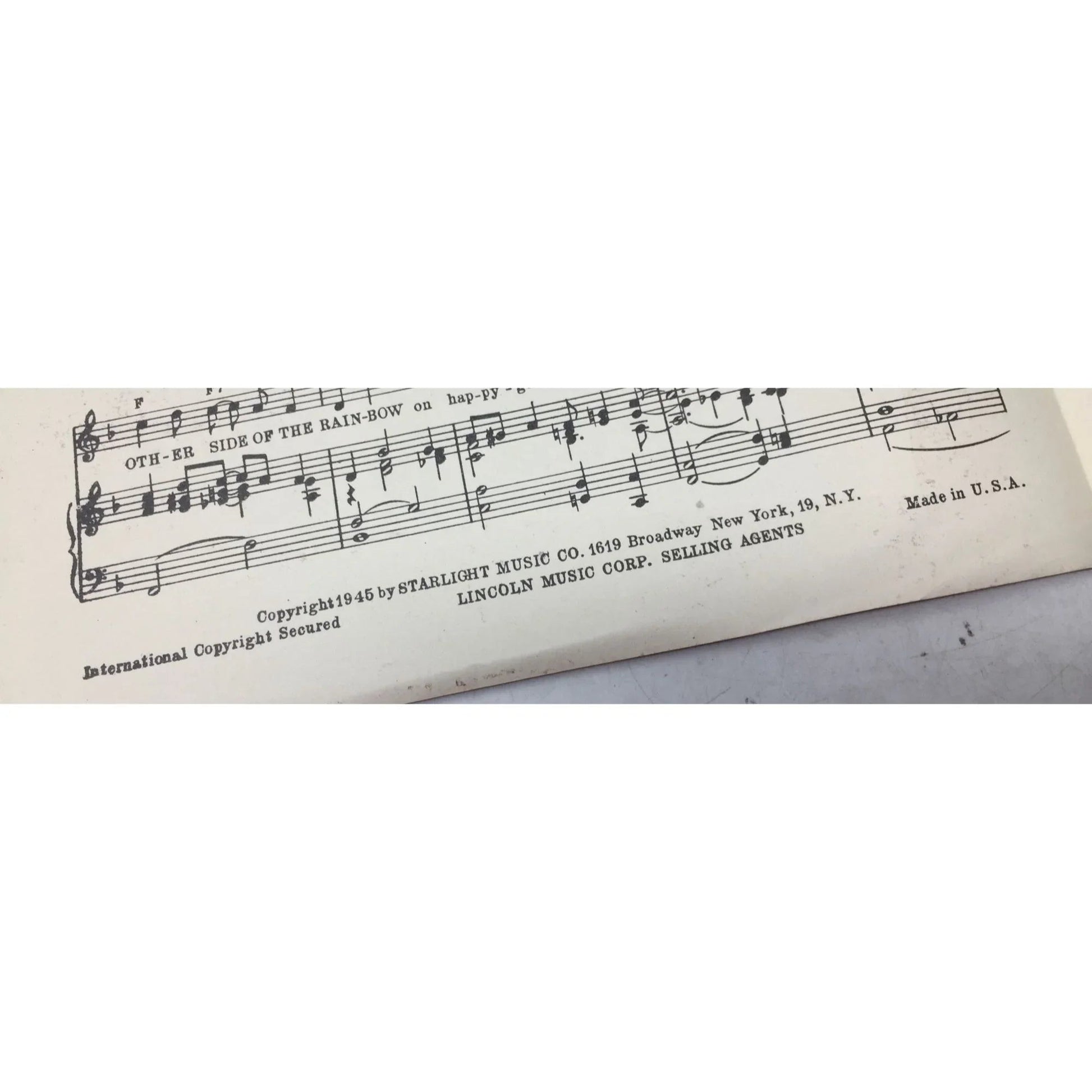 ON THE OTHER SIDE OF THE RAINBOW (on happy go lucky hill) - A+ Stuff - SHEET MUSIC - A+ Stuff