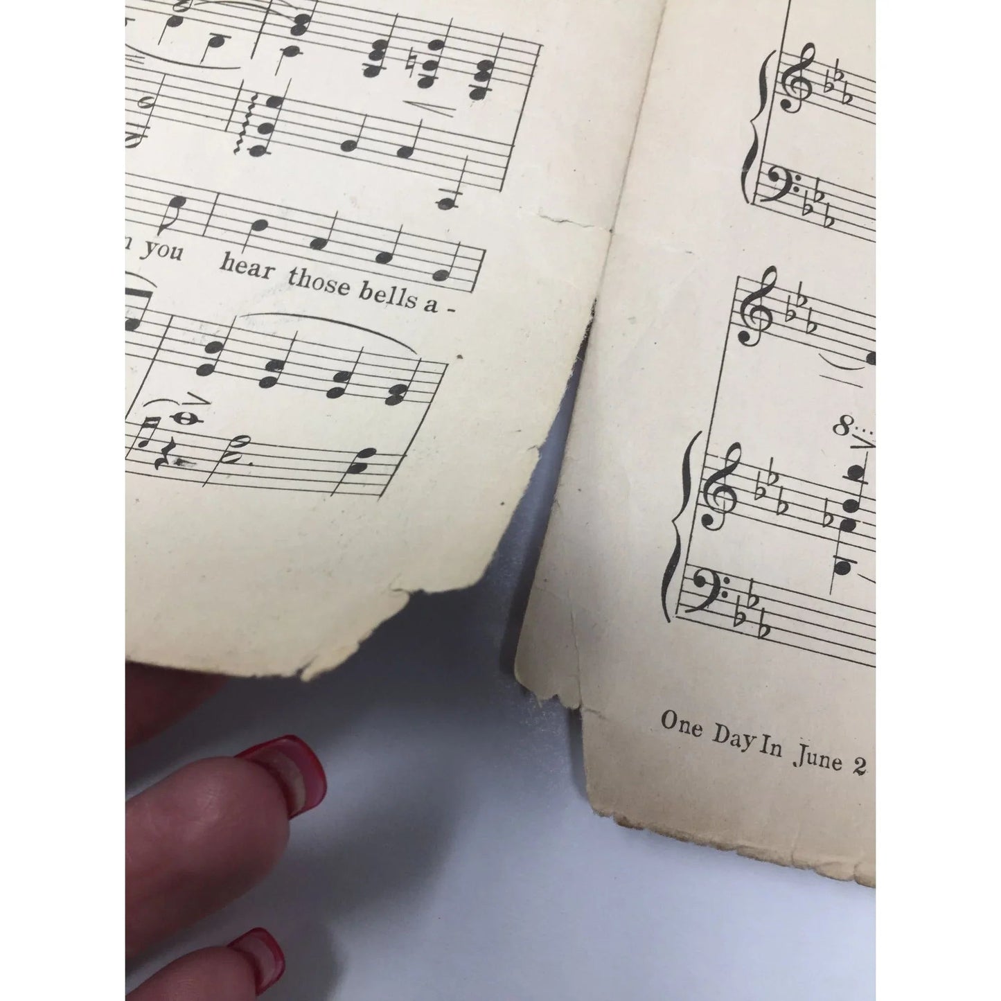 ''ONE DAY IN JUNE'' ANTIQUE SHEET MUSIC BOOK - A+ Stuff - sheet music - A+ Stuff