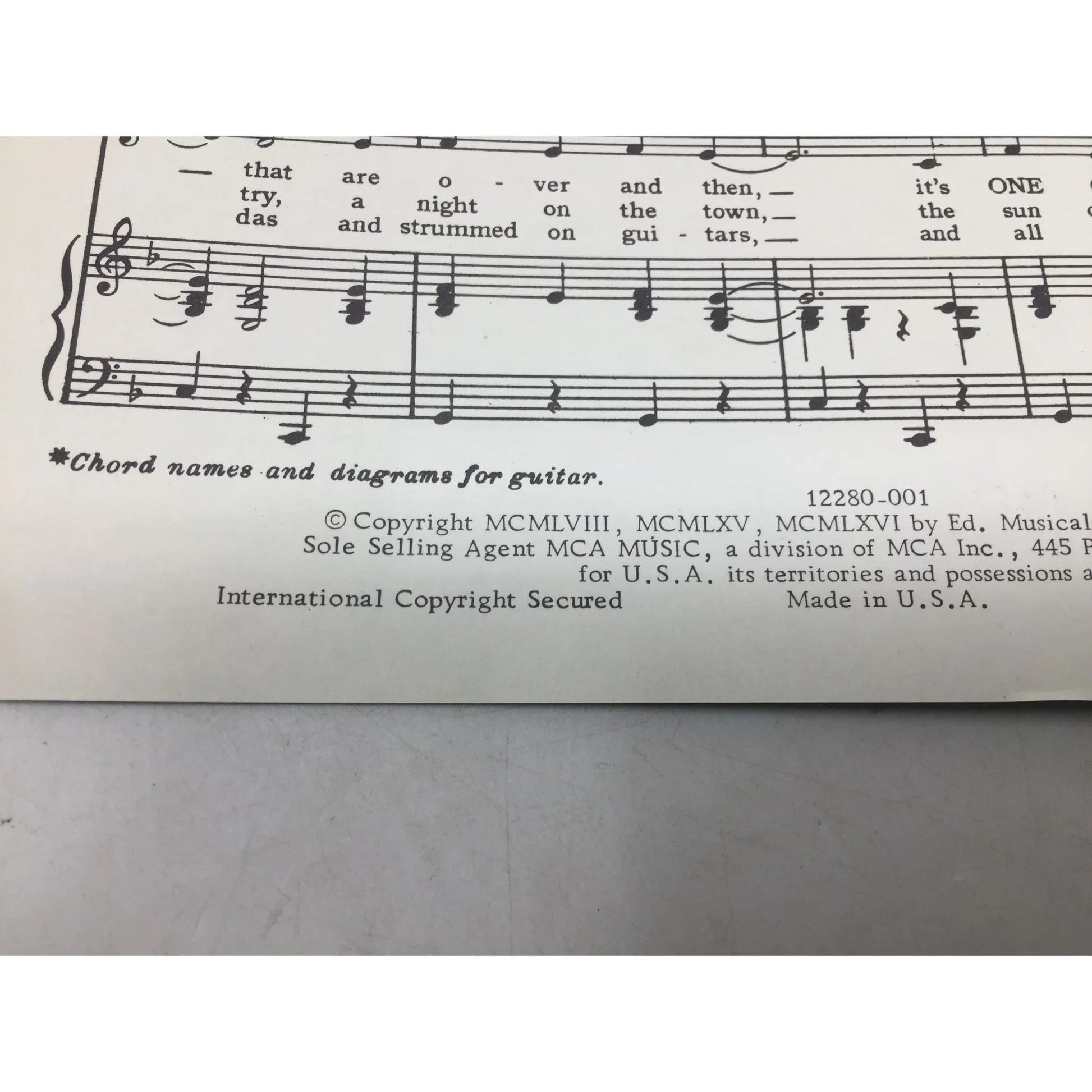 ''One of those songs'' (Le Bal de Madame de Mortemouille) Vintage Sheet music - A+ Stuff - sheet music - A+ Stuff