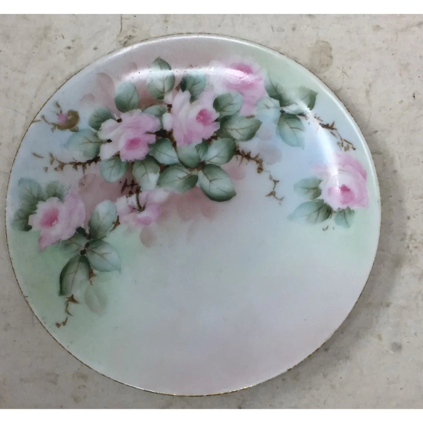 One Small "Serves Bavaria" Plate with Flowers Printed on it - A+ Stuff - Plates - A+ Stuff