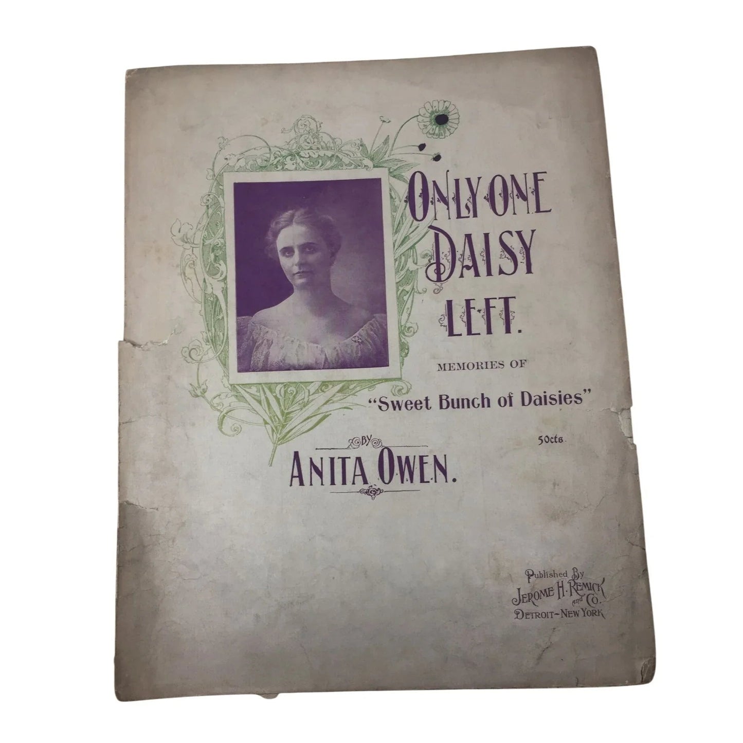 ''Only One Daisy Left'' Memories of ''Sweet Bunch of daisies'' by Anita Owen - A+ Stuff - Sheet Music - A+ Stuff