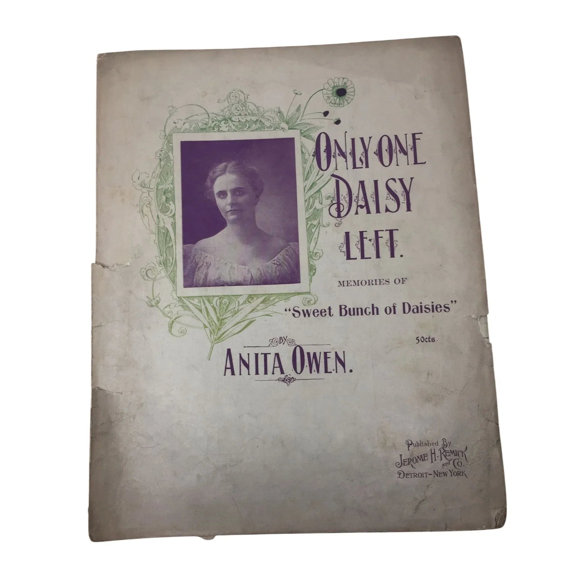''Only One Daisy Left'' Memories of ''Sweet Bunch of daisies'' by Anita Owen - A+ Stuff - Sheet Music - A+ Stuff