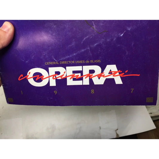 Opera Cincinnati 1987 Vintage Music Book - A+ Stuff - Books - A+ Stuff
