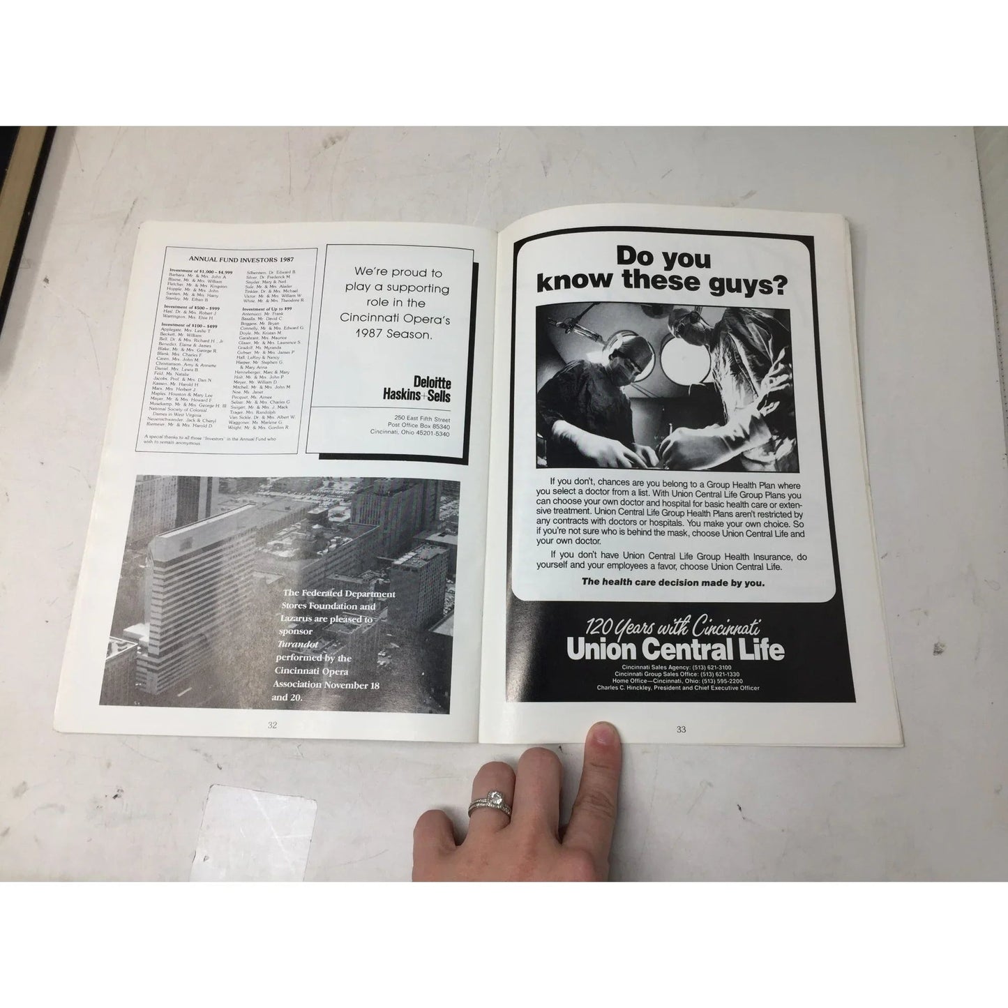 Opera Cincinnati 1987 Vintage Music Book - A+ Stuff - Books - A+ Stuff