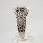 Elegant 2 Carat Lab Created White Topaz Ring Size 7