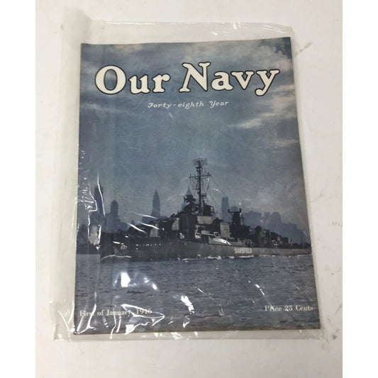 Our Navy Forty-Eighth Year First of January, 1946 Vintage Magazine - A+ Stuff