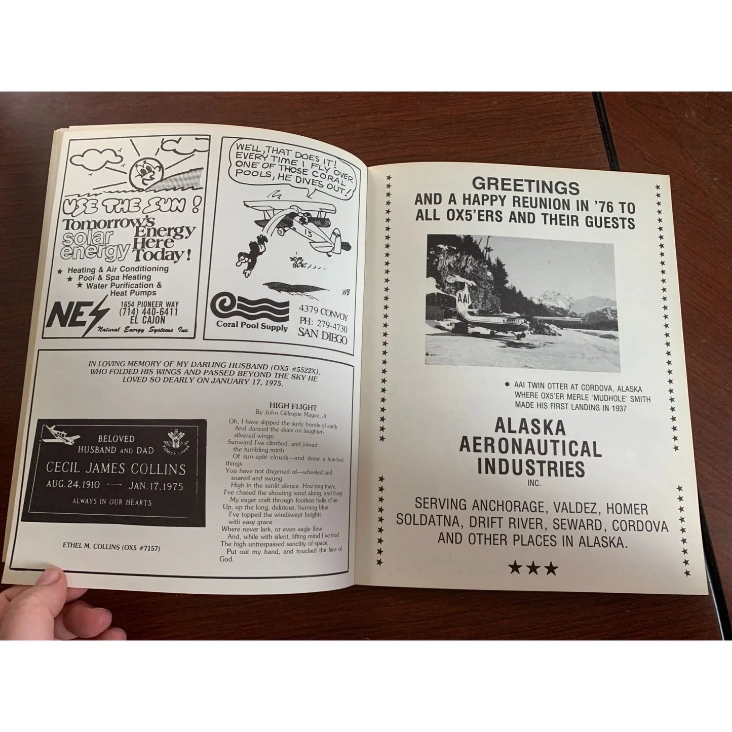 OX5 Aviation Pioneers 21st Reunion San Diego 1976 Magazine/Book - A+ Stuff - Magazines - A+ Stuff