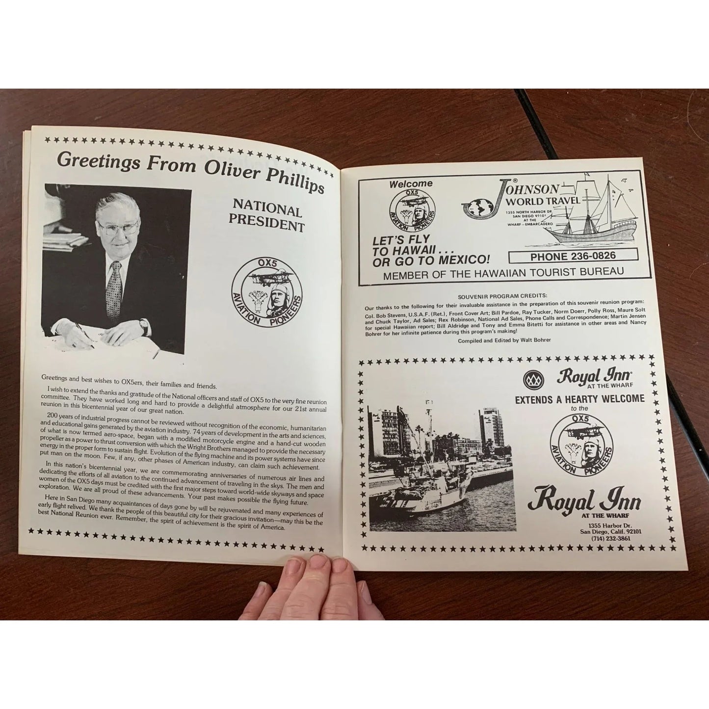 OX5 Aviation Pioneers 21st Reunion San Diego 1976 Magazine/Book - A+ Stuff - Magazines - A+ Stuff