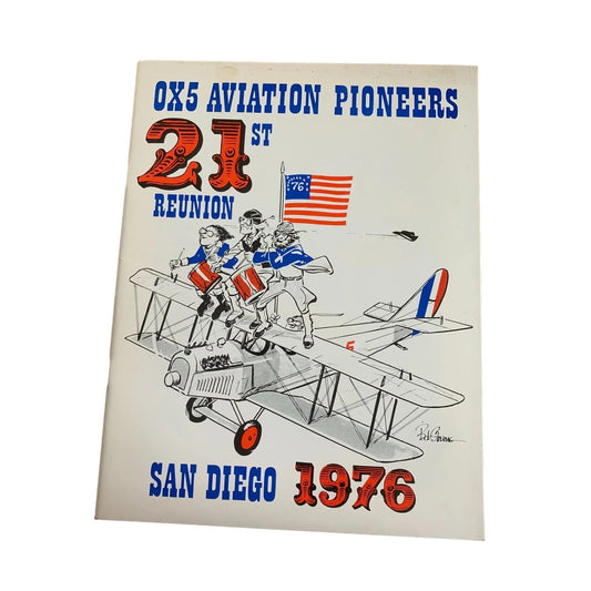 OX5 Aviation Pioneers 21st Reunion San Diego 1976 Magazine/Book - A+ Stuff - Magazines - A+ Stuff