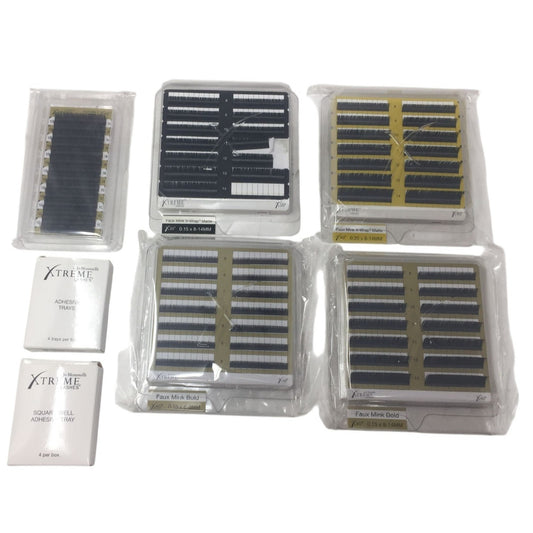 Xtreme Lashes by Jo Mousselli Faux Eyelashes & Adhesive Trays Bundle (New)