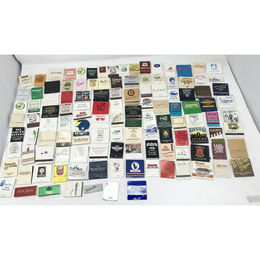 100+ Mixed VINTAGE MATCHBOOKS Various Variety Chicago, Toledo