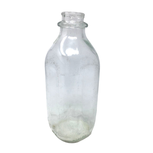 Vintage Clear Glass 1 Quart Milk Jug/Bottle (25 80 on the bottom)