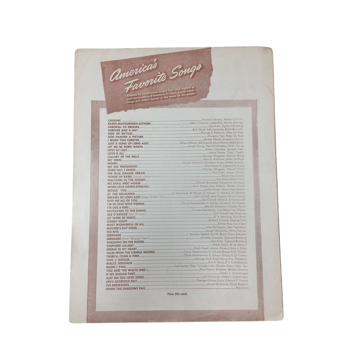 Vintage Copy of the Sheet Music for "Wiegenlied" (Cradle Song) A+ Stuff  A+ Stuff Sheet Music