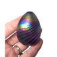 Vintage Purple Iridescent Rainbow Easter Egg Paperweight