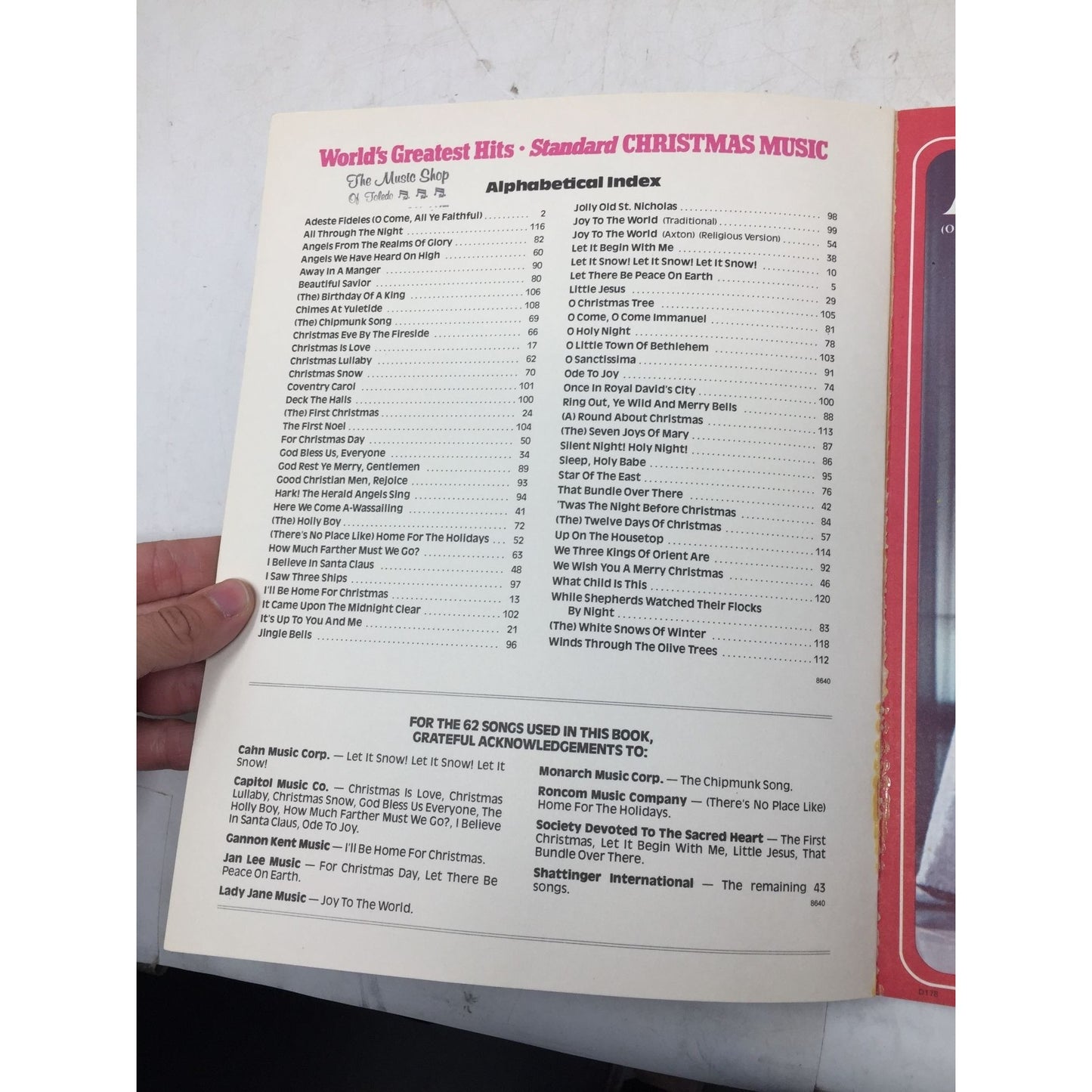 World's Greatest Hits Christmas Music (Standard piano vocal)