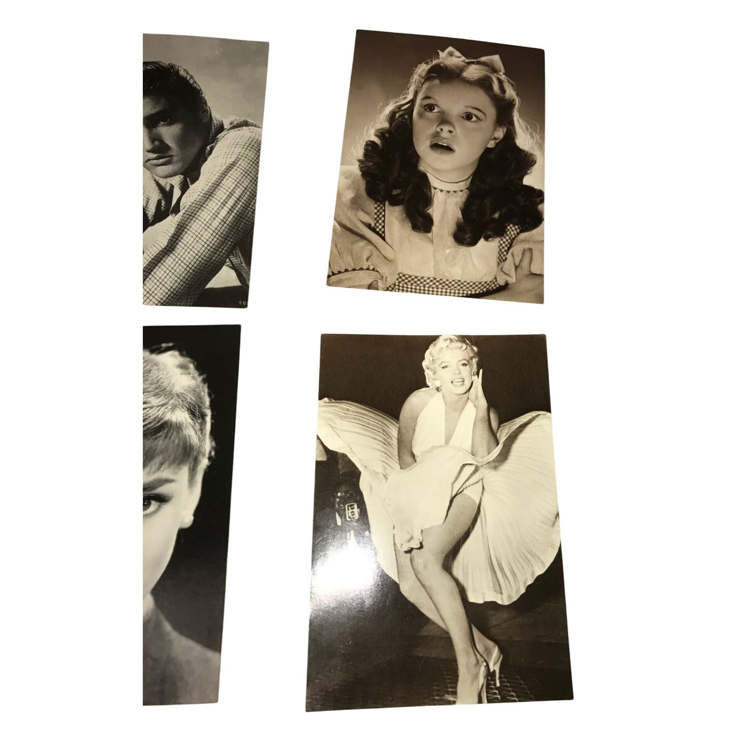 Vintage Collectible Hollywood Golden Era Black and White Headshot Postcards