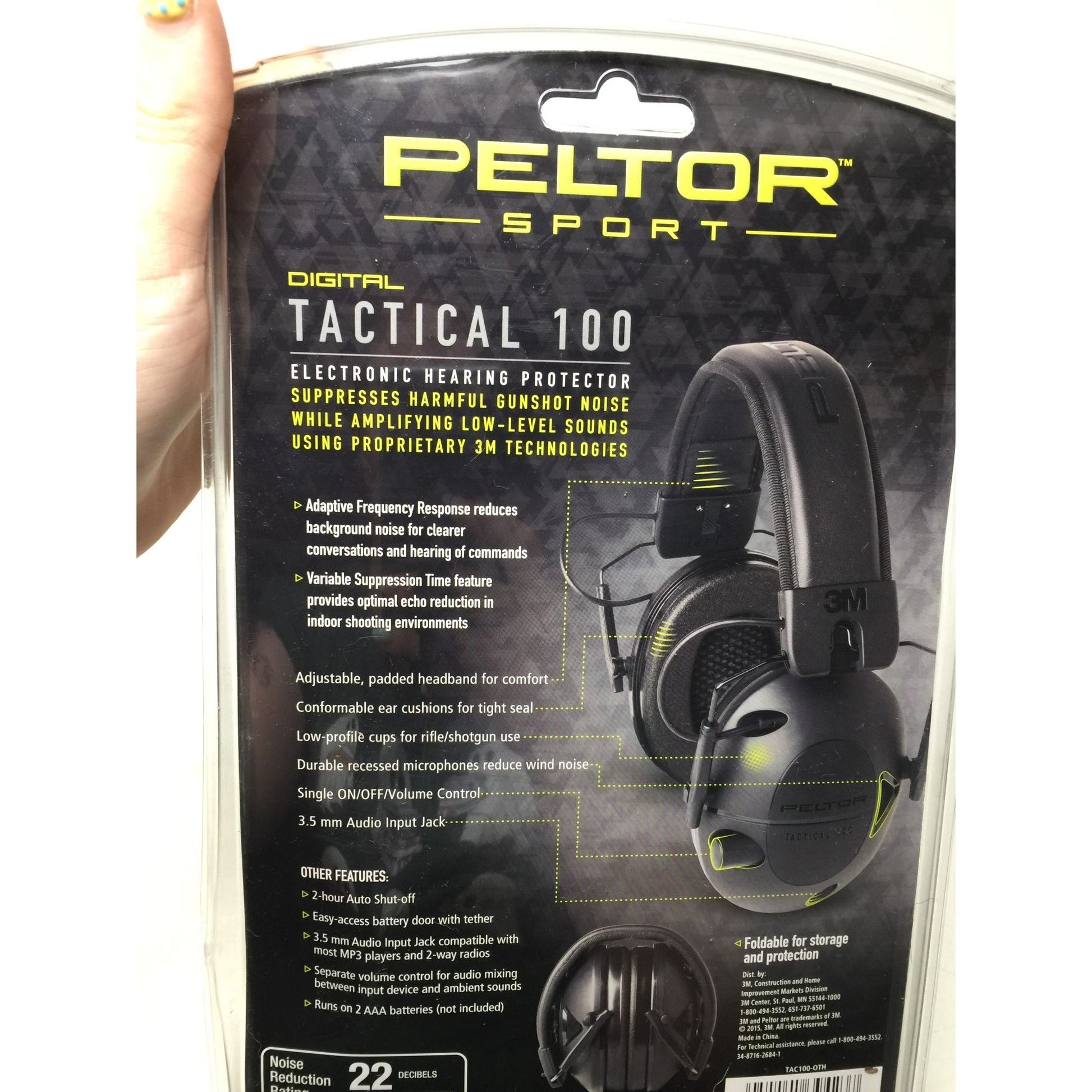 3M Peltor Sport Tactical 100 Electronic Hearing Protector 3M  A+ Stuff Sporting Goods