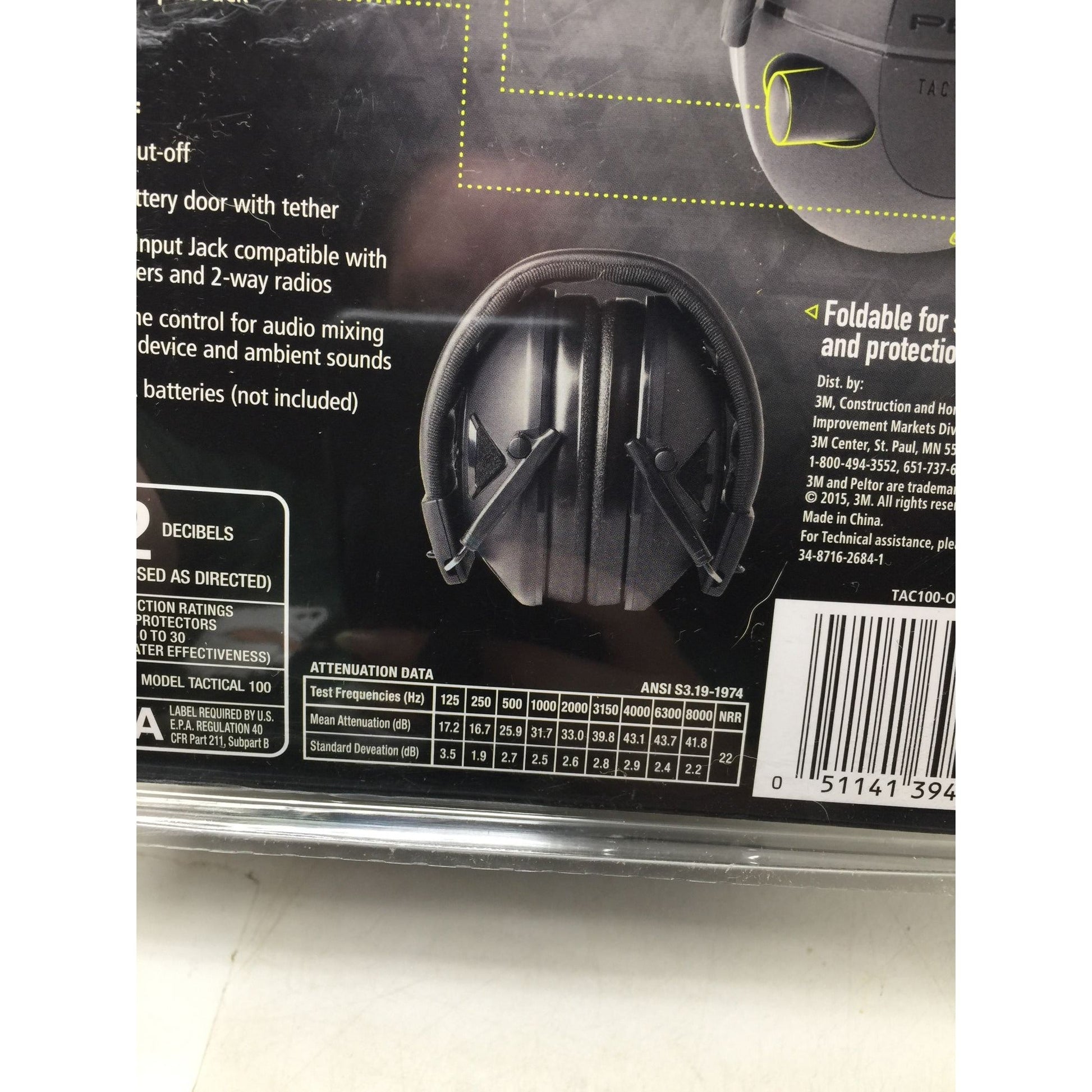 3M Peltor Sport Tactical 100 Electronic Hearing Protector 3M  A+ Stuff Sporting Goods