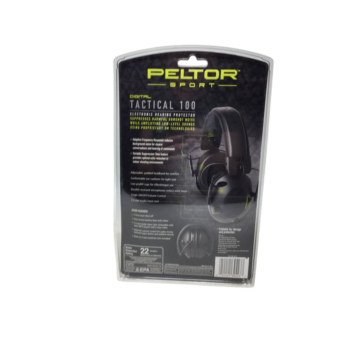 3M Peltor Sport Tactical 100 Electronic Hearing Protector 3M  A+ Stuff Sporting Goods