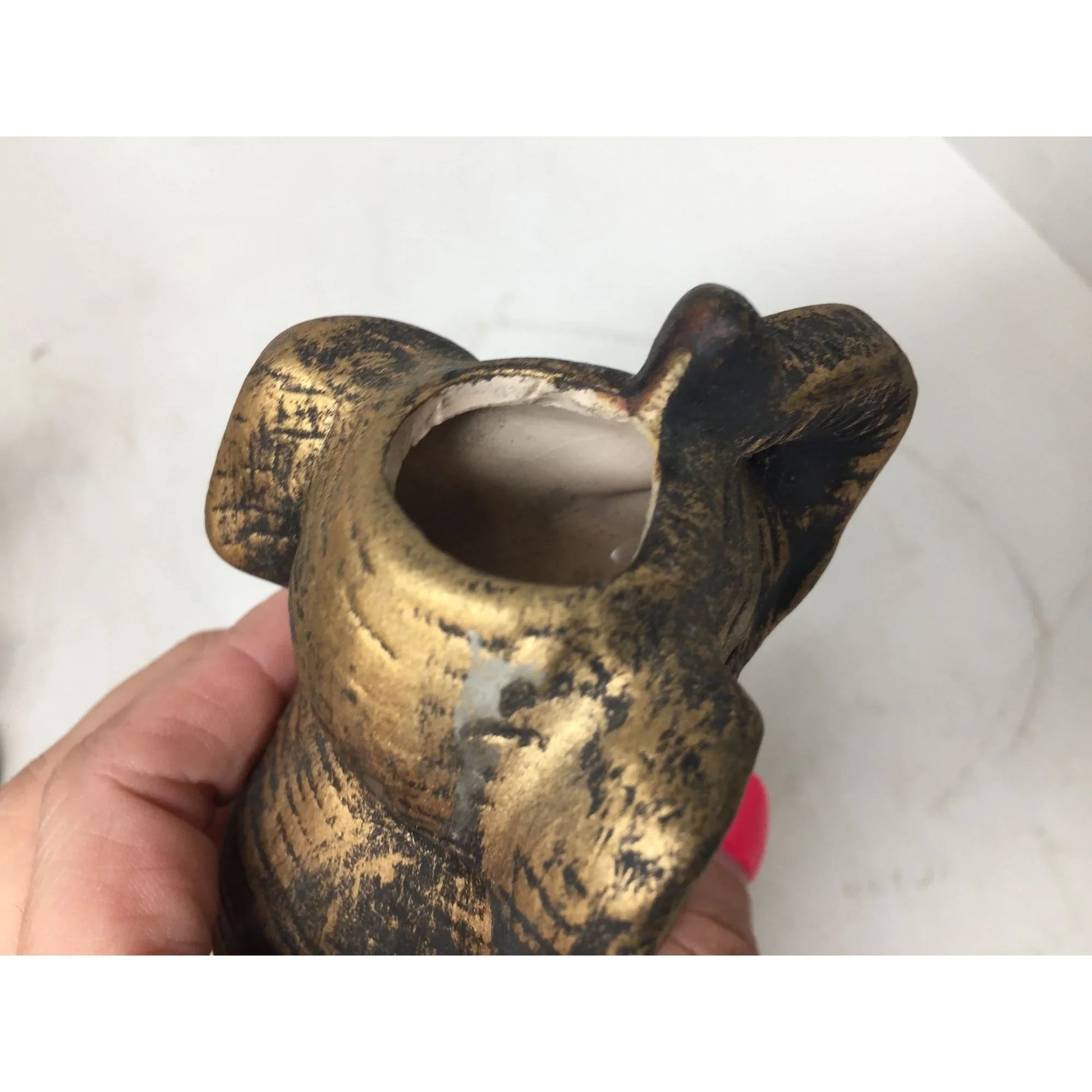 Pair of Gold Tone Elephant Candle Holders - A+ Stuff - Candle Holders - A+ Stuff