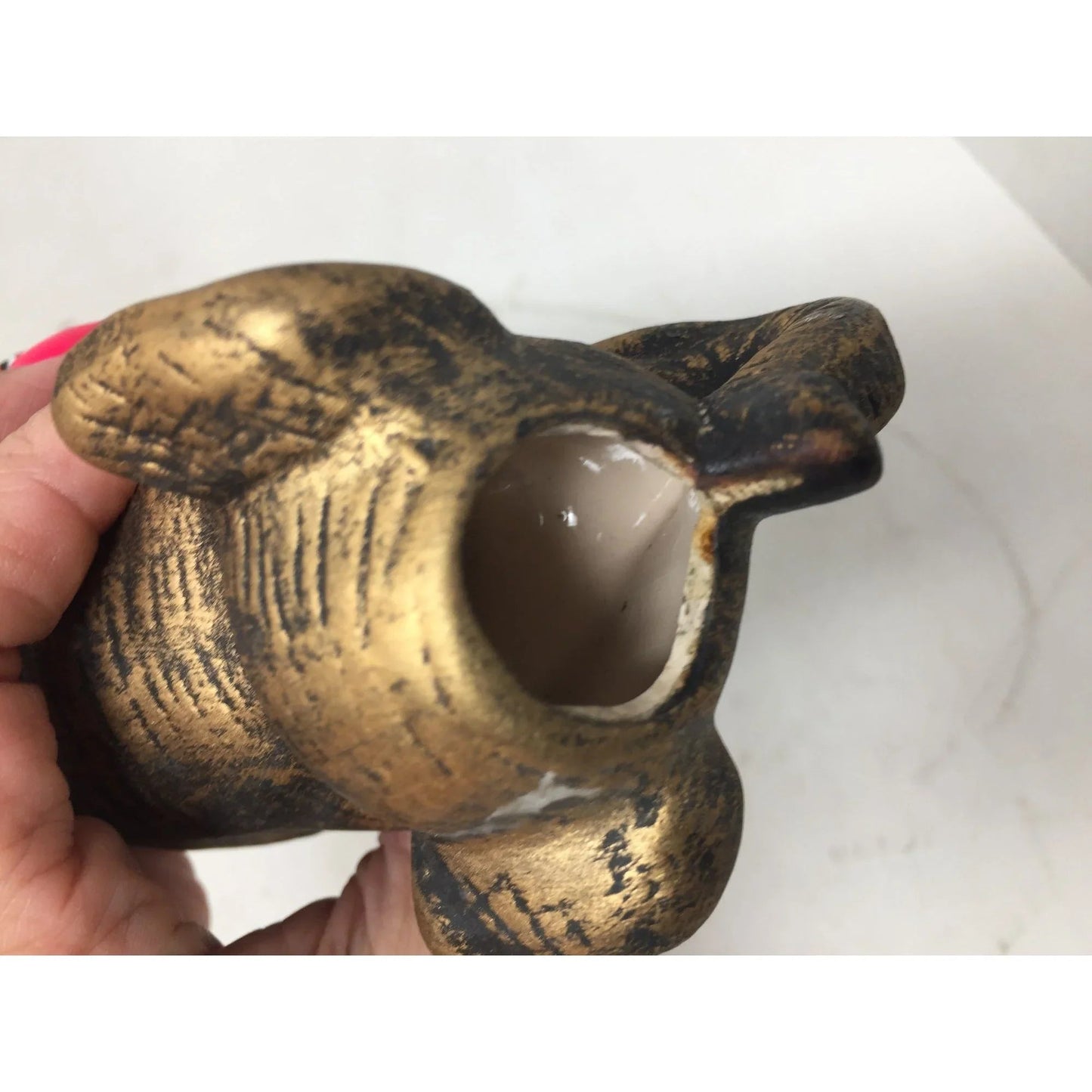 Pair of Gold Tone Elephant Candle Holders - A+ Stuff - Candle Holders - A+ Stuff